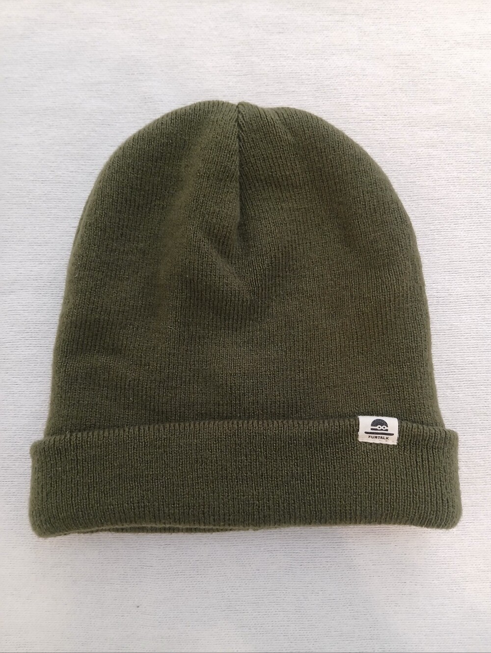 Baby Boy Olive Green Knit Beanie Furtalk